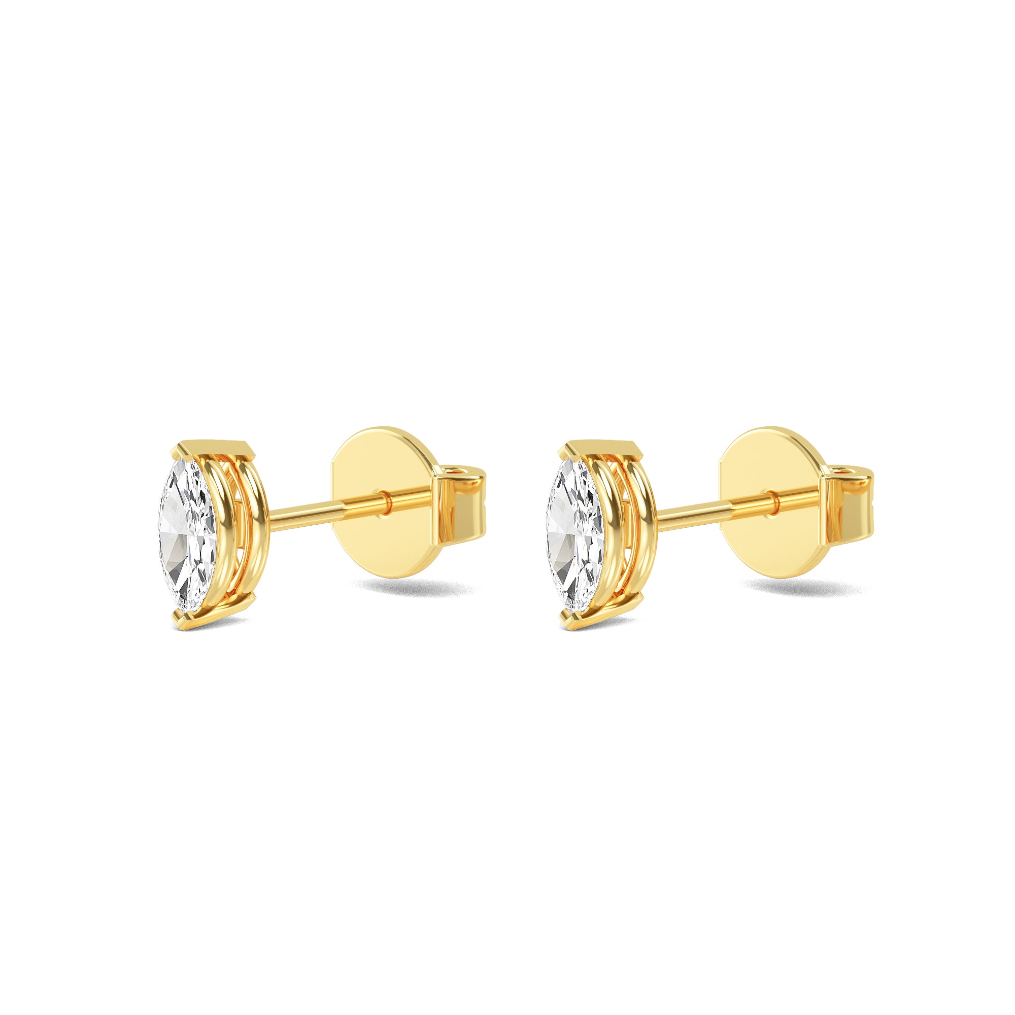 Leah Marquise Solitaire Earrings - 0.50ct